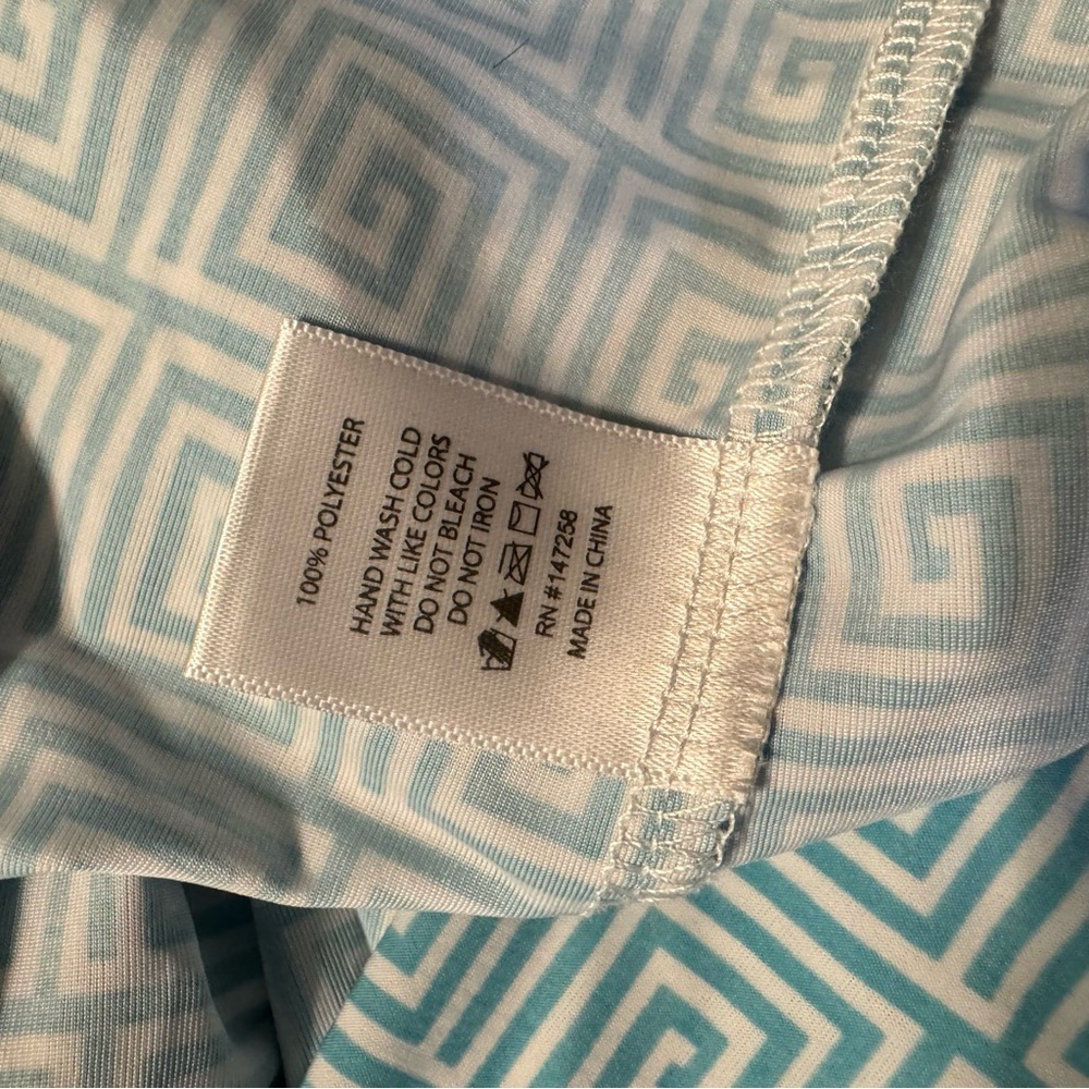 Simply Southern Light Blue Geometric Patterned Robe‎ - Picture 5 of 5